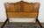 Brown Vintage French Louis XVI Double Bed Frame in Oak For Sale - Image 8 of 13