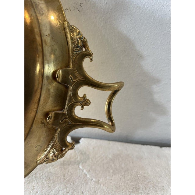 Gilded Bronze Footed Cup from F. Levillain Barbedienne Foundry, 19th Century For Sale - Image 6 of 14