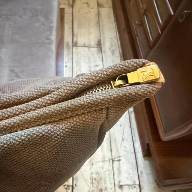 Metal A 2006 Louis Vuitton Antigua Cabas Gm Brown Cotton Tote Bag For Sale - Image 7 of 16
