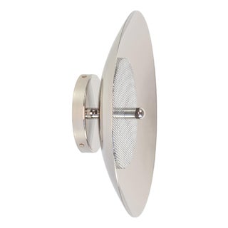 Signal Bathroom Sconce, Nickel, by Souda, Modern, Minimal, Contemporary, Led Wall Light For Sale