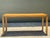 Vintage Brass Detail Campaign Console Table For Sale - Image 4 of 12
