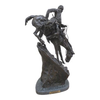 Mountain Man Bronze Remington Reproduction by Howard Whittaker For Sale