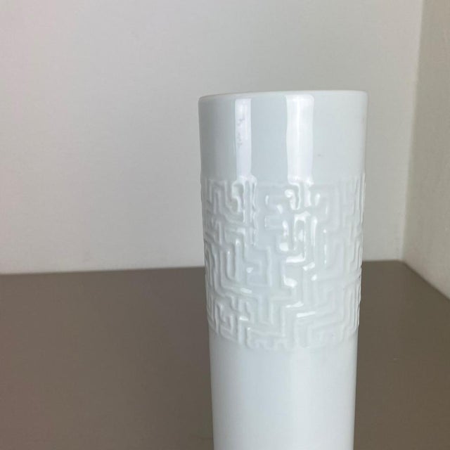 Ceramic Abstract Porcelain Vase by Cuno Fischer for Rosenthal, Germany, 1980s For Sale - Image 7 of 18