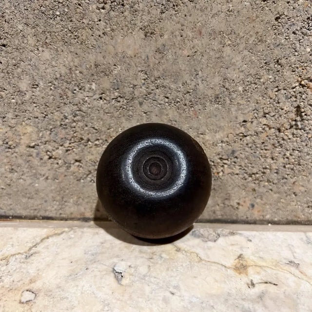 1970s Small Lidded Wood Vessel Container For Sale In San Diego - Image 6 of 18