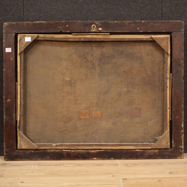 Figurative Composition, 18th Century, Oil Painting on Canvas, Framed For Sale - Image 8 of 16