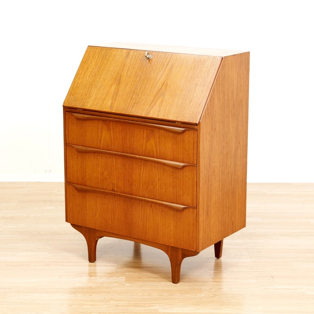 1960s Mid 20th Century Secretary Desk Bureau by Sutcliffe of Todmorden For Sale - Image 5 of 10