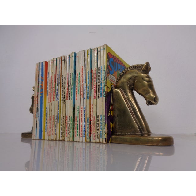 Brass Horses Bookends, 1960s, Set of 2 For Sale - Image 6 of 16