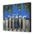 Contemporary Electric Blue Lacma Lights - Original Los Angeles Landmark Acrylic Painting on Canvas by Kathleen Keifer For Sale - Image 3 of 9