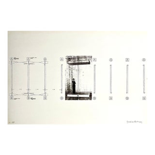 Bernhard Leitner, Austrian Sound Space Architect Bernhard Leitner Photo Lithograph Hand Signed Art For Sale