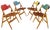 Model SE18 Austrian Folding Chair by Egon Eiermann for Wilde & Spieth, 1950s, Set of 4 For Sale