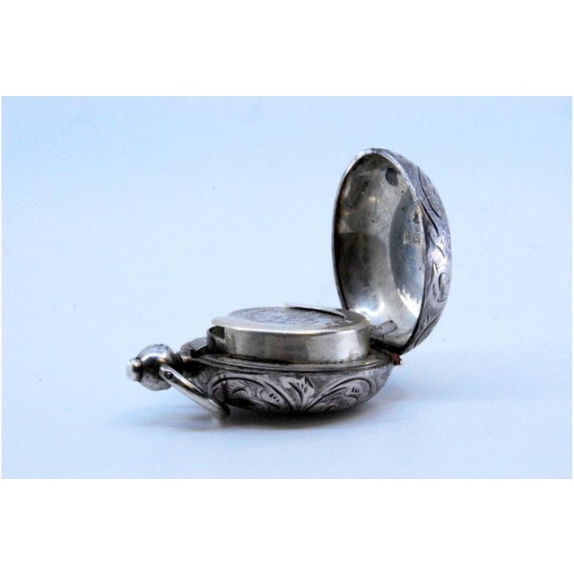 Silver Libra Holder with Reliefs For Sale - Image 6 of 10