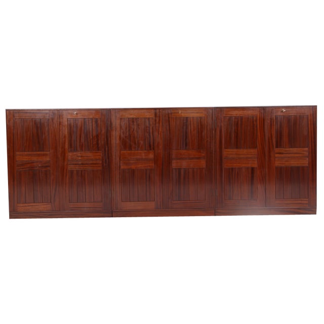 Vintage Sideboard in Mahogany by Mogens Koch for Rud. Rasmussen, Set of 3 For Sale