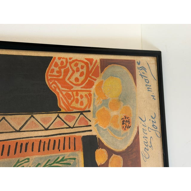 Black After Henri Matisse (1869–1954), Nice, Travail et Joie, Color Offset Lithograph For Sale - Image 8 of 18