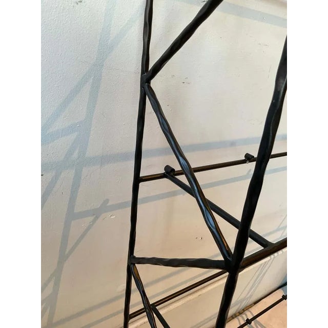 Black 1990s Steel Wall Mounted Shelves - a Pair For Sale - Image 8 of 10