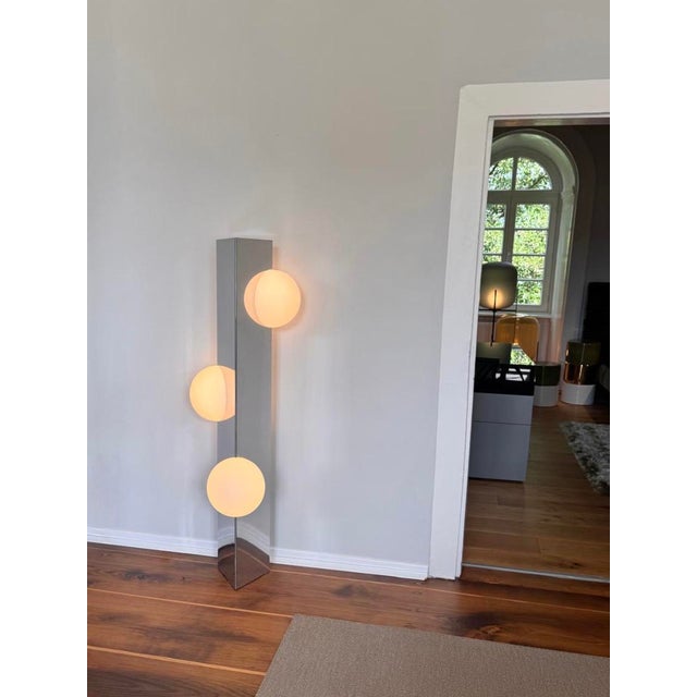 Silver High Sfera Chrome Lamp from Pulpo For Sale - Image 8 of 15