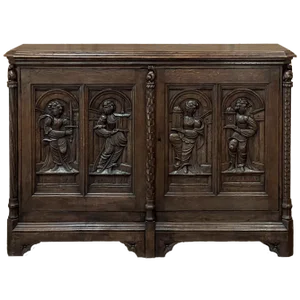 19th Century French Gothic Oak Buffet