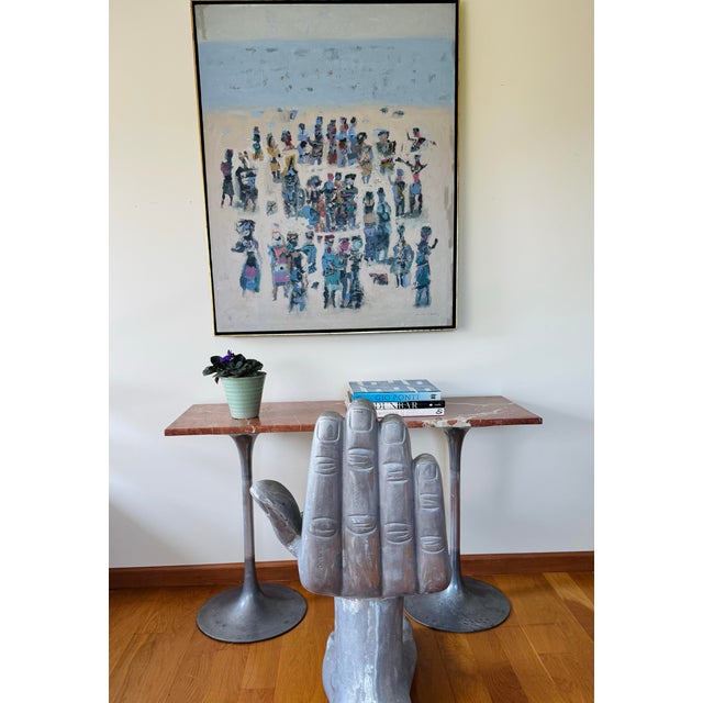 Mid-Century Modern Arnold Blanch “Untitled (Figures by the Beach)” Oil on Canvas, 1960 For Sale - Image 3 of 12