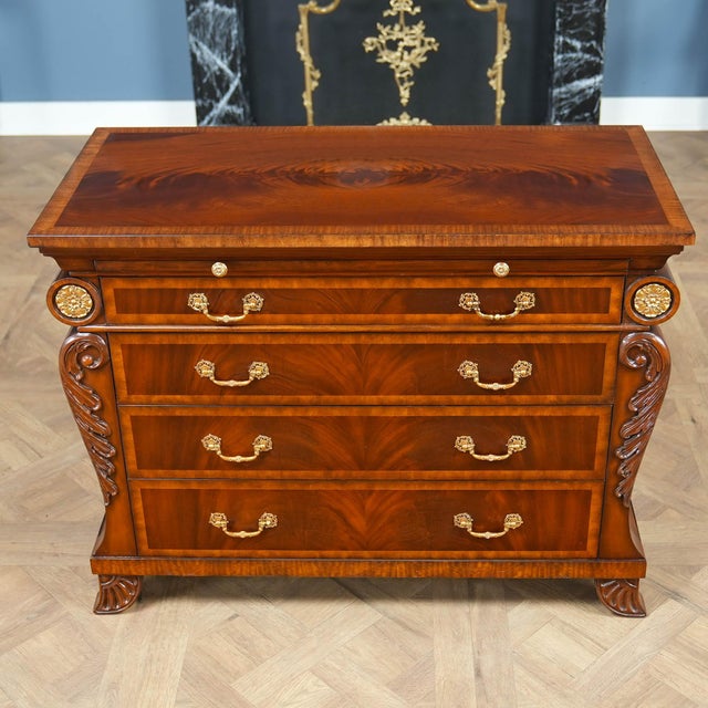Nvin0619 Vintage Maitland Smith Chest of Drawers For Sale - Image 6 of 12