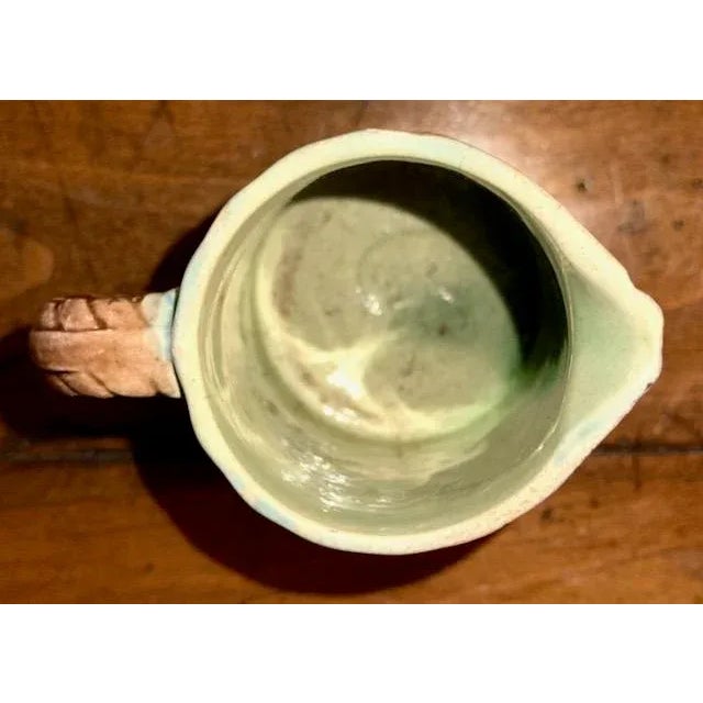 Antique Majolica Pitcher Floral For Sale - Image 9 of 11