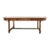 Country French Provincial Oak Farmhouse Trestle Dining Table For Sale