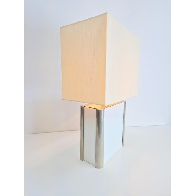 Vintage Table Lamp in Metal and Acrylic by Milo Baughman, 1960s For Sale - Image 10 of 17