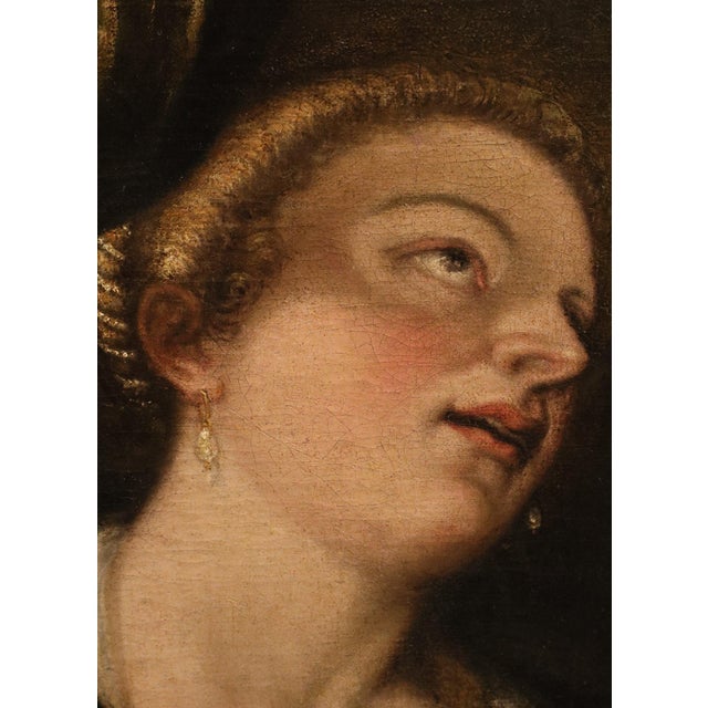 Follower of Tiziano Vecellio, Salomé, 1620, Oil on Canvas For Sale - Image 6 of 15