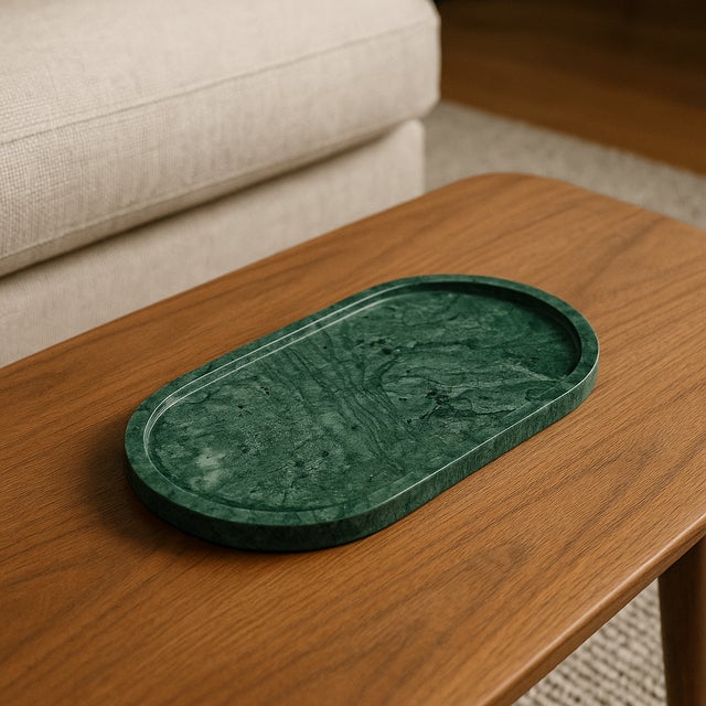 Verde Marble Vanity Tray For Sale - Image 6 of 7