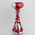 Antique Art Nouveau Cranberry Glass & Silver Overlay Vase For Sale - Image 10 of 13