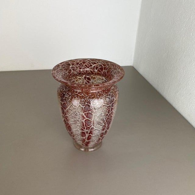Ikora Glass Vase by Karl Wiedmann for WMF Germany, 1930s For Sale - Image 3 of 18