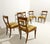 Wooden and Damask Fabric Chairs, 1930s, Set of 6 For Sale - Image 4 of 16