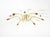 Original, very rare mid-century brass Sputnik ceiling lamp with 12 arms, attributed to Vereinigte Werkstätten. Beautiful...