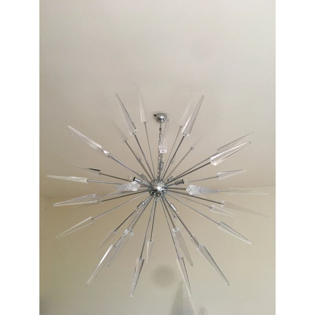 Big and Impressive Italian Murano Glass Sputnik Chandelier diameter 150 cm = 59" 9 bulbs, light bulbs are not included...