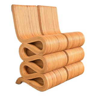 Gabriella Crespi Style Italian Pencil Rattan Bar Stools, Pair For Sale