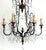 1920s Metal, Wood and Murano Glass Fruit 6-Light Chandelier, 1920s For Sale - Image 5 of 12