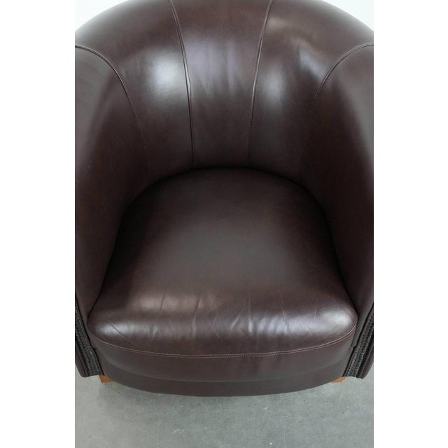 Club Chair in Cowhide Leather For Sale - Image 6 of 14