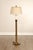 Mid-Century Modern Vintage Brass Floor Lamp With Shade For Sale - Image 3 of 18