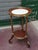 Round Wood and Marble Side Table, France For Sale - Image 4 of 13