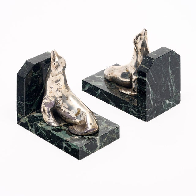 1930s French Vintage Seal Bookends For Sale - Image 5 of 9
