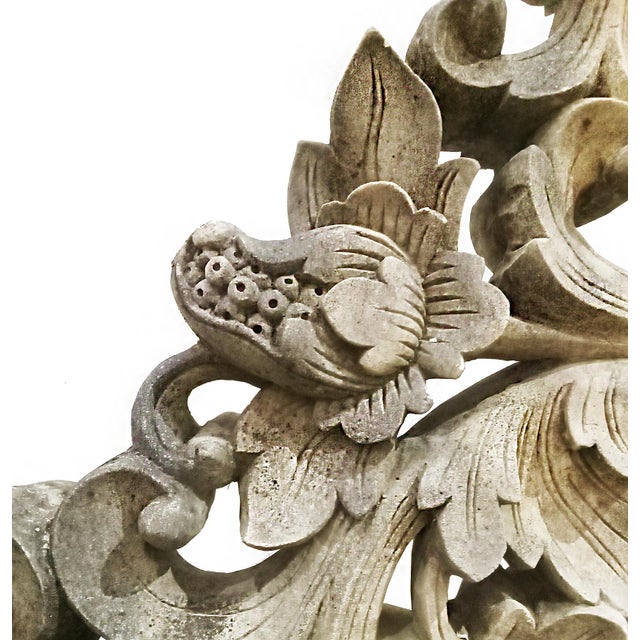 Light Gray Early 20th Hand-Carved Sandstone Dragon Sculpture For Sale - Image 8 of 12