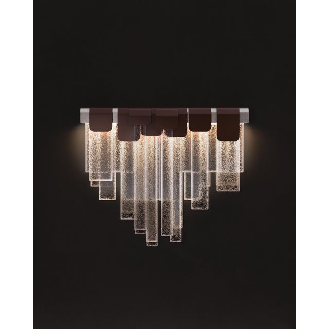 Metal Frostlight Wall Lamps by Porus Studio, Set of 2 For Sale - Image 7 of 18