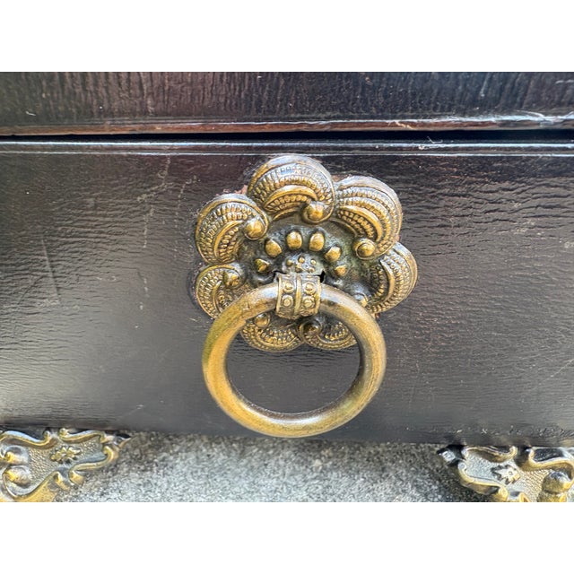 19th Century English Regency Leather Box For Sale - Image 11 of 13