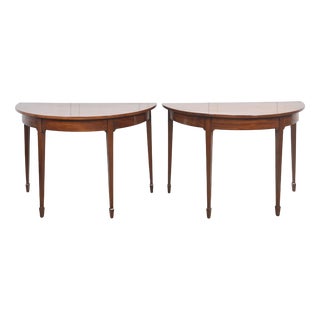 Mahogany Hall Tables, Set of 2 For Sale