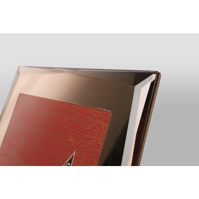 Mid-Century Modern Art Deco Luxor Standing Frame in Wood, Belgium, 1930s For Sale - Image 3 of 13