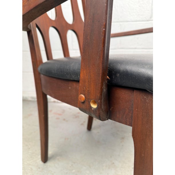 Mid 20th Century Broyhill "Brasilia" Mid Century Walnut Dining Chairs- Set of 6 For Sale - Image 10 of 12