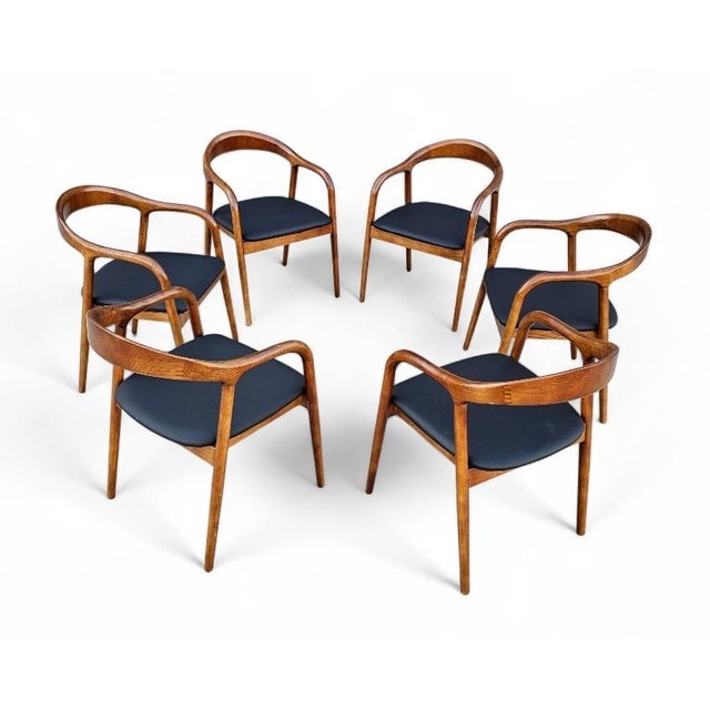 1990s Scandinavian Dining Chairs-Set of Six For Sale - Image 10 of 17