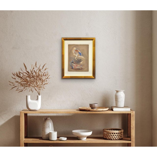 Queen Victoria's Daughter, HRH Princess Alice Maud Mary, Long Life and Happiness, Watercolour Painting, 1860 For Sale - Image 14 of 18