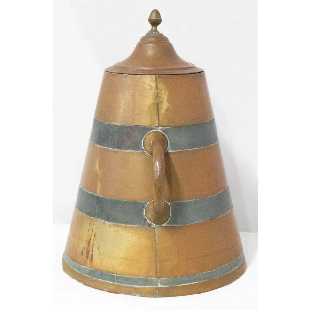French Basque Decorative Zinc & Copper Water Holder / Herrade, 19th Century For Sale - Image 3 of 10
