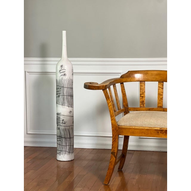 Yuri Zatarain Large Floor Vase, "Sketchbook" Series, 1990s For Sale - Image 14 of 14