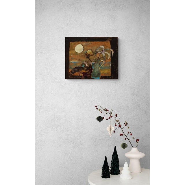 Tonino Guerra Untitled 2005 40x50 cm Fresco on stretched canvas Signed and dated by the artist on the front Supplied with...