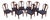 Set of 8 Harden Cherry Balloon Back Dining Chairs For Sale